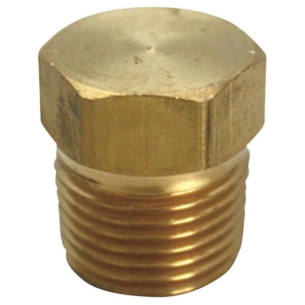 Homeplus+ ATC 1/8 in. MPT Brass Hex Head Plug 6JC120810701016 - main